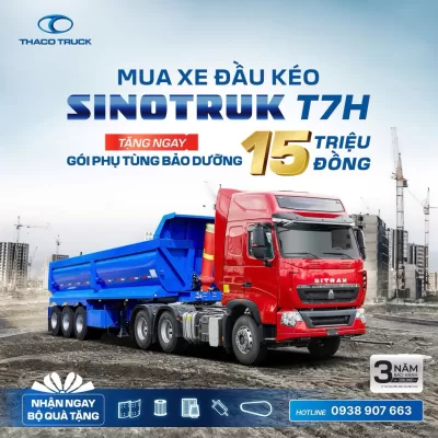Chương trình Ưu đãi gói phụ tùng bảo dưỡng dành cho Xe đầu kéo Howo T7H-440