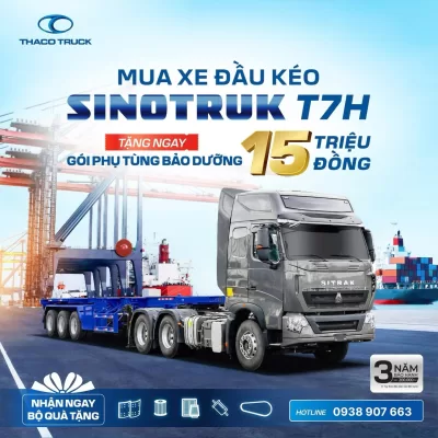 Chương trình Ưu đãi gói phụ tùng bảo dưỡng dành cho Xe đầu kéo Howo T7H-440